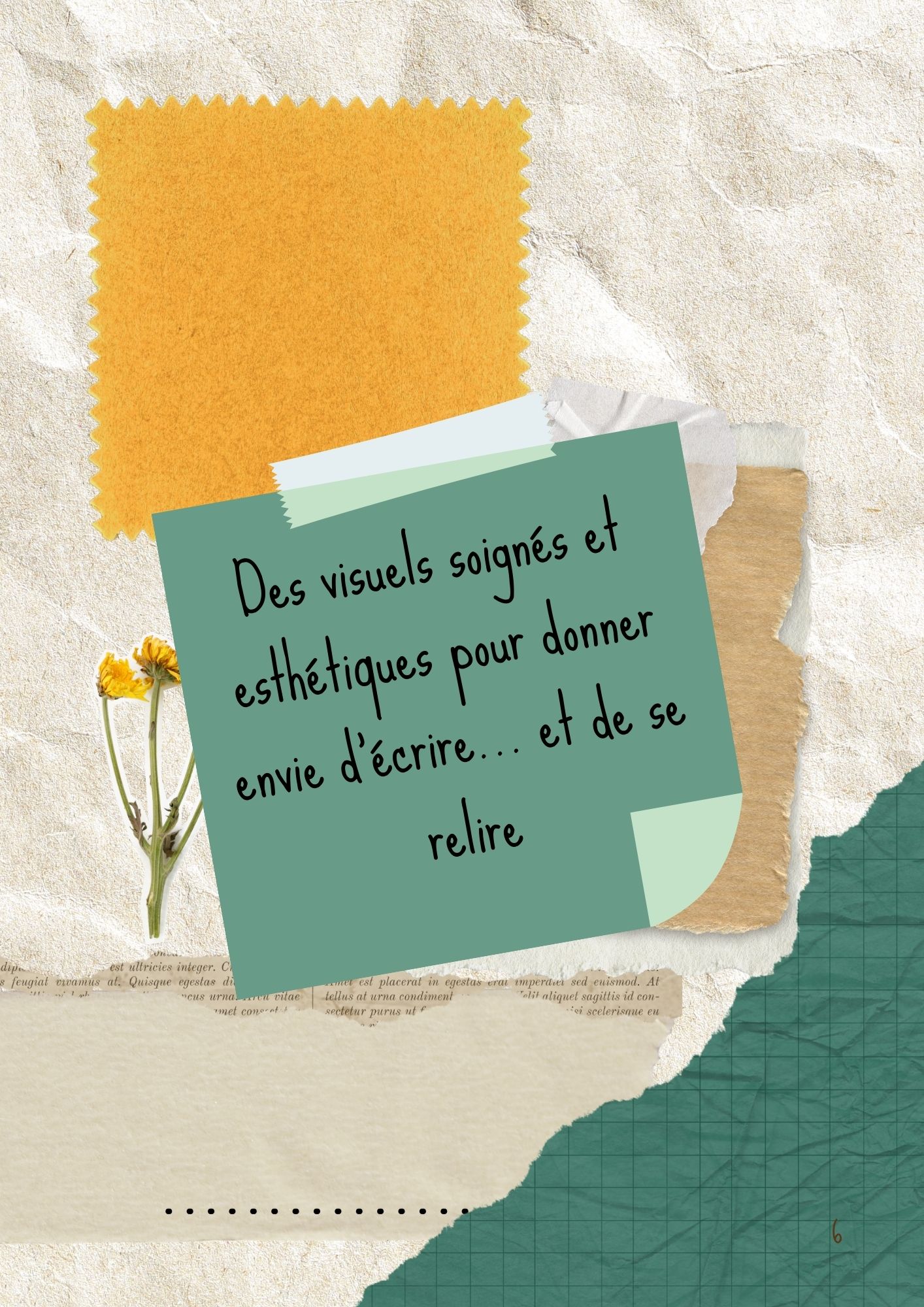 Des visuels soignés qui donnent envie d'écrire